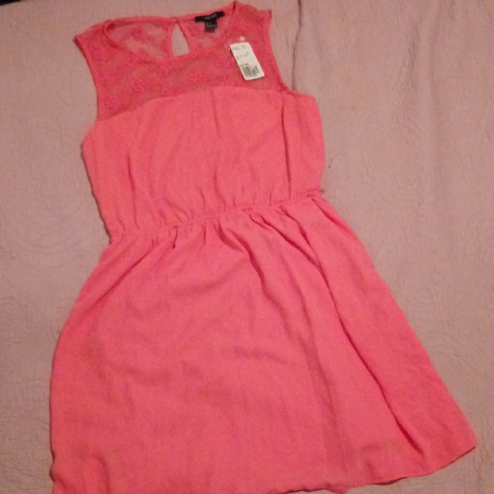 Peach mini dress